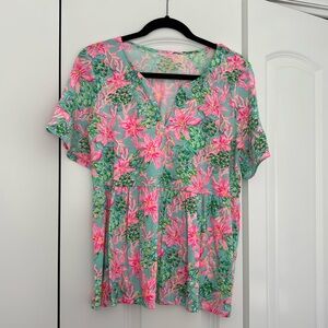 Lilly Pulitzer ruffle swing top